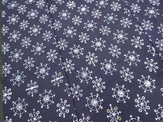 平和屋着物∴夏物　浴衣　雪華文　綿　逸品　DABI3027cd