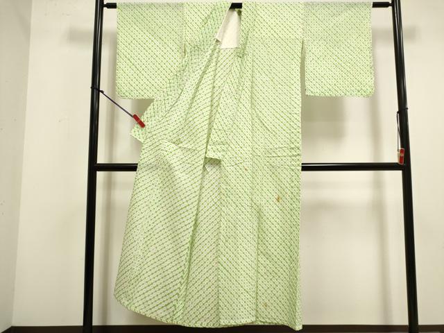 平和屋着物∴夏物　浴衣　有松鳴海絞り　蜘蛛絞り　綿　逸品　DABI3041cd