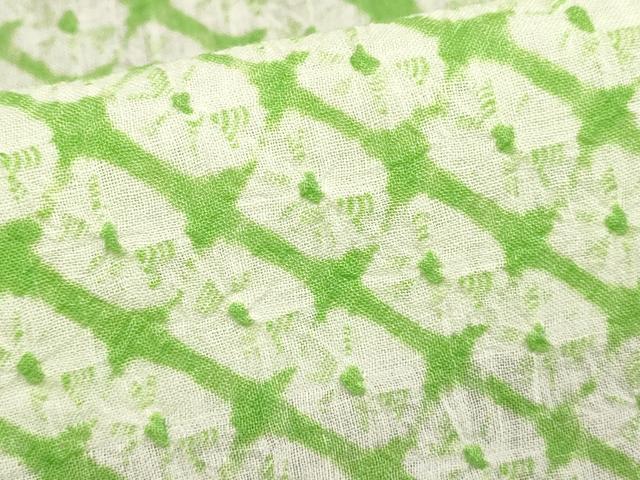 平和屋着物∴夏物　浴衣　有松鳴海絞り　蜘蛛絞り　綿　逸品　DABI3041cd