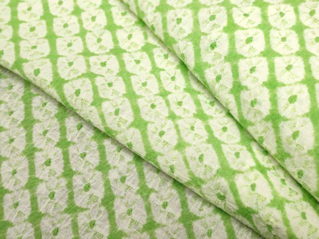 平和屋着物∴夏物　浴衣　有松鳴海絞り　蜘蛛絞り　綿　逸品　DABI3041cd