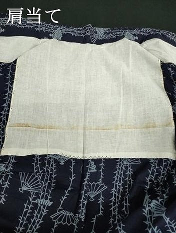 平和屋着物∴夏物　浴衣　注染　手縫い　扇面文　綿　逸品　DABI3114cd