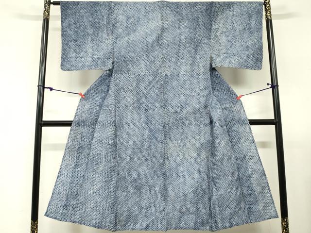 平和屋着物∴夏物　男性　浴衣　有松鳴海絞り　三浦絞り　綿　逸品　DABI3143cd