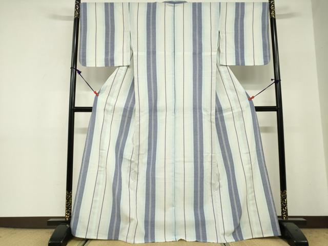 平和屋着物∴夏物　浴衣　間道　綿　逸品　DABI3150cd