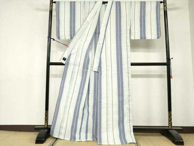 平和屋着物∴夏物　浴衣　間道　綿　逸品　DABI3150cd