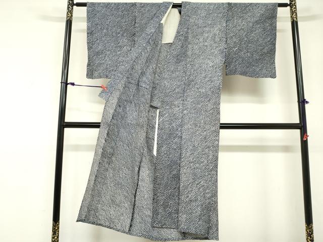 平和屋着物∴夏物　男性　浴衣　有松鳴海絞り　三浦絞り　綿　逸品　DABI3153cd