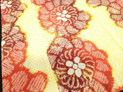 平和屋着物∴夏物　浴衣　有松鳴海絞り　花繋ぎ　綿　逸品　DABI3160cd