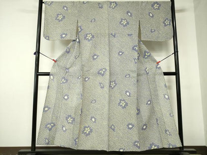 平和屋着物∴夏物　浴衣　有松鳴海絞り　舞花文　綿　逸品　DABI3209cd