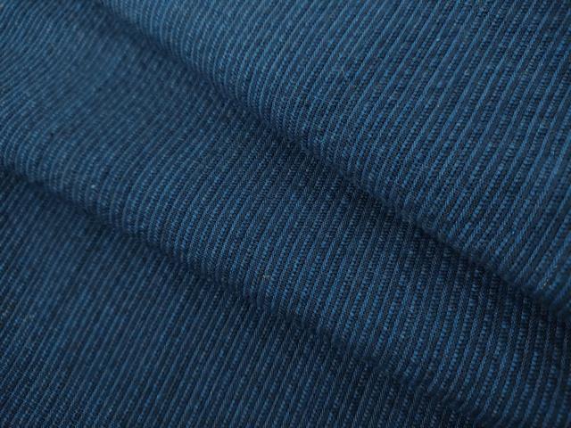 平和屋着物∴夏物　男性　阿波しじら織　浴衣　間道　綿　逸品　DABI3245cd