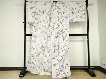 平和屋着物∴夏物　浴衣　松田聖子　SEIKOMATSUDA　薔薇　バラ　金彩　綿　逸品　DABI3272cd
