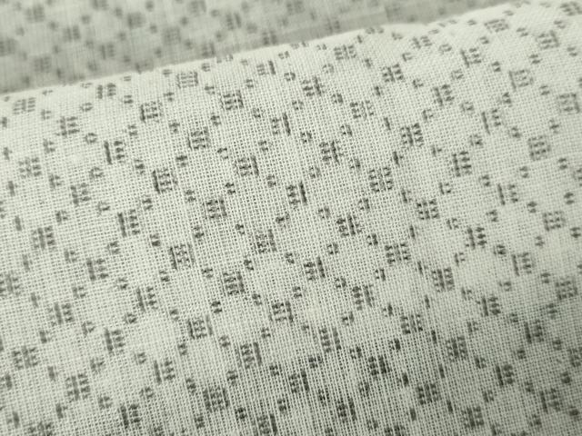 平和屋着物∴夏物　男性　小紋・浴衣兼用　菱文　逸品　DABI3295cd