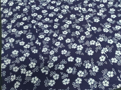 平和屋着物∴夏物　浴衣　注染　手縫い　草花文　撫子　綿　逸品　DABI3311cd