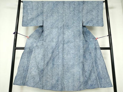 平和屋着物∴夏物　男性　浴衣　有松鳴海絞り　三浦絞り　綿　逸品　DABI3314cd