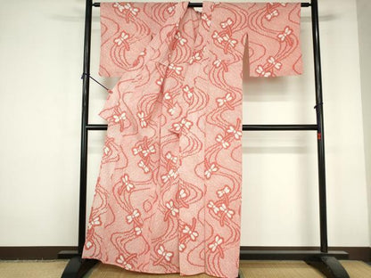平和屋着物∴夏物　浴衣　有松鳴海絞り　トンボ　綿　逸品　DABI3321cd