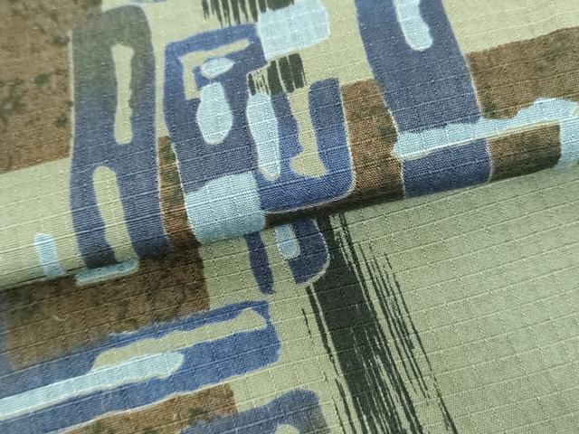 平和屋着物∴夏物　男性　綿紅梅　浴衣　抽象文　キングサイズ　綿　逸品　DABI3324cd