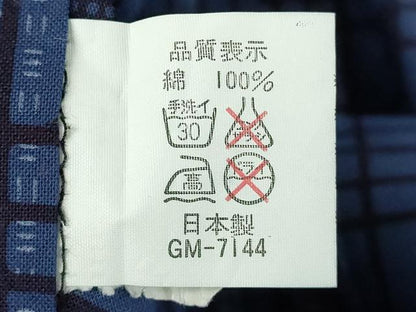 平和屋着物∴夏物　男性　浴衣　注染　手縫い　吉原間道　綿　逸品　DABI3328cd