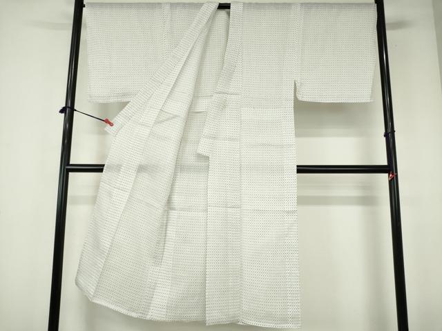 平和屋着物∴夏物　男性　小紋・浴衣兼用　絣文様　綿麻　逸品　DABI3337cd