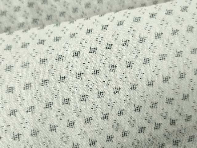 平和屋着物∴夏物　男性　小紋・浴衣兼用　絣文様　綿麻　逸品　DABI3337cd