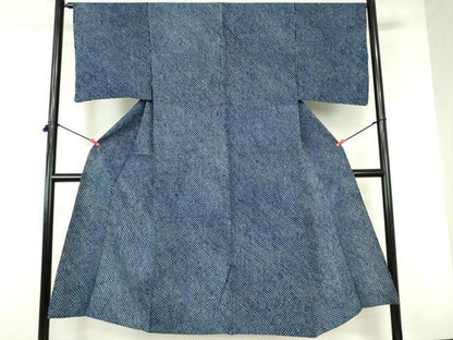 平和屋着物∴夏物　男性　浴衣　有松鳴海絞り　鹿の子文　綿　逸品　DABI3343cd