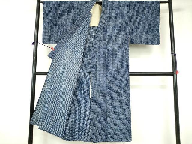 平和屋着物∴夏物　男性　浴衣　有松鳴海絞り　鹿の子文　綿　逸品　DABI3343cd