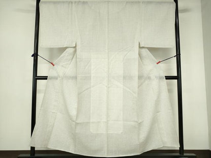 平和屋着物∴夏物　男性　上布　浴衣　抽象文　麻　逸品　DABI3354cd
