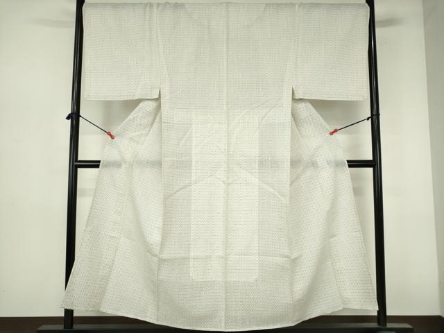 平和屋着物∴夏物　男性　上布　浴衣　抽象文　麻　逸品　DABI3354cd