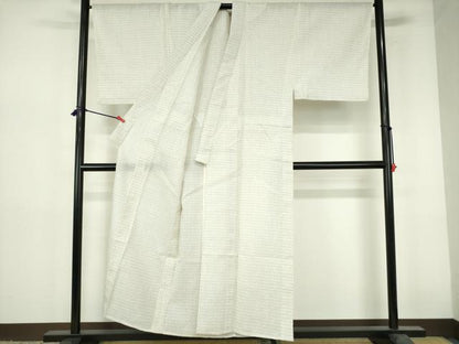 平和屋着物∴夏物　男性　上布　浴衣　抽象文　麻　逸品　DABI3354cd