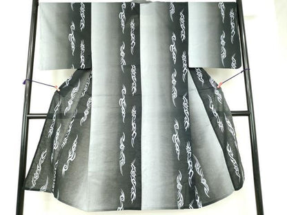 平和屋着物∴夏物　男性　綿紅梅　浴衣　流水文　綿　逸品　DABI3355cd