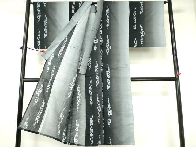 平和屋着物∴夏物　男性　綿紅梅　浴衣　流水文　綿　逸品　DABI3355cd