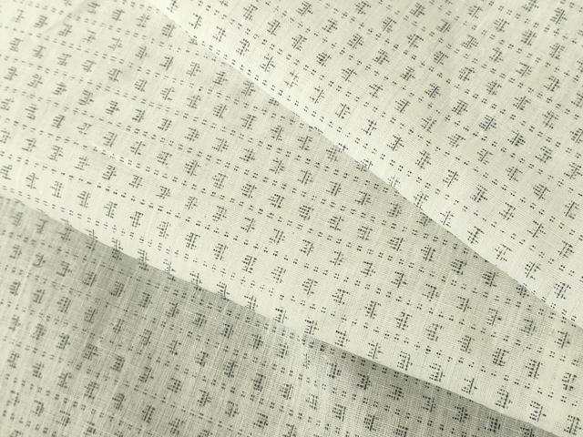 平和屋着物∴夏物　男性　小紋・浴衣兼用　絣文様　綿麻　逸品　DABI3380cd