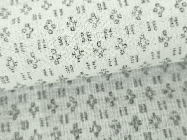 平和屋着物∴夏物　男性　小紋・浴衣兼用　絣文様　DABI3384cd