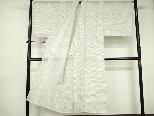 平和屋着物∴夏物　男性　小紋・浴衣兼用　菱文　キングサイズ　未使用　DABI3385cd