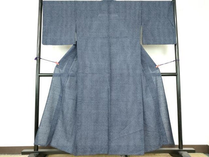 平和屋着物∴夏物　男性　浴衣　抽象文　綿　逸品　DABI3387cd