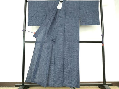 平和屋着物∴夏物　男性　浴衣　抽象文　綿　逸品　DABI3387cd