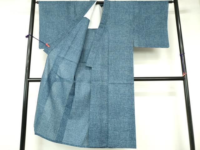 平和屋着物∴夏物　男性　小紋・浴衣兼用　霞文　未使用　DABI3393cd