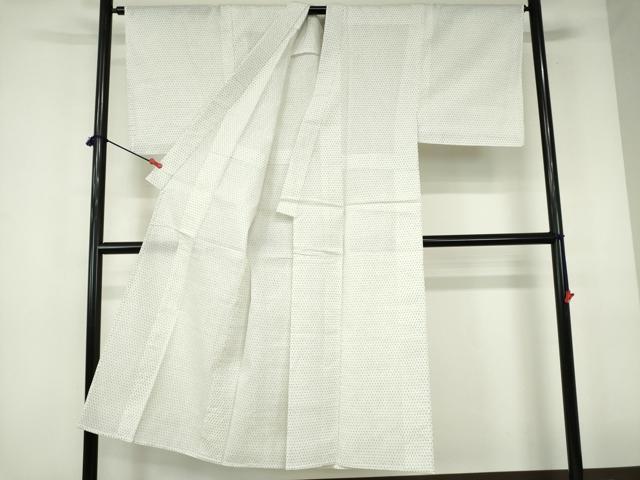 平和屋着物∴夏物　男性　小紋・浴衣兼用　絣文　綿麻　逸品　DABI3394cd