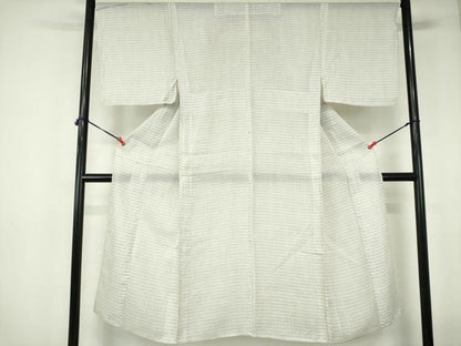 平和屋着物∴夏物　男性　上布　浴衣　絣文　麻　逸品　DABI3397cd