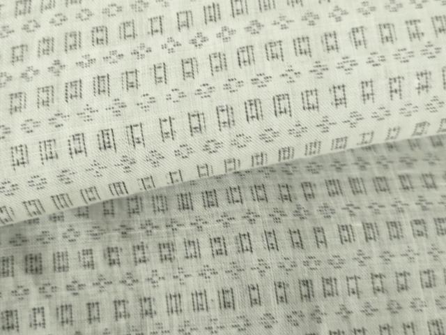 平和屋着物∴夏物　男性　上布　浴衣　絣文　麻　逸品　DABI3397cd