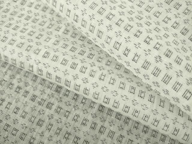 平和屋着物∴夏物　男性　上布　浴衣　絣文　麻　逸品　DABI3397cd