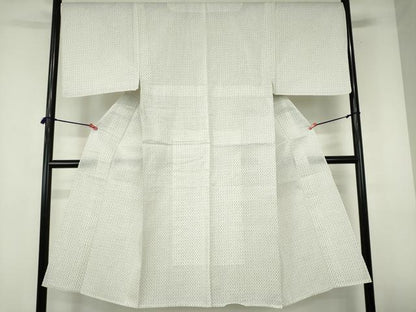 平和屋着物∴夏物　男性　小紋・浴衣兼用　絣文様　綿麻　逸品　未使用　DABI3399cd