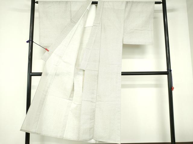 平和屋着物∴夏物　男性　小紋・浴衣兼用　絣文様　綿麻　逸品　DABI3400cd