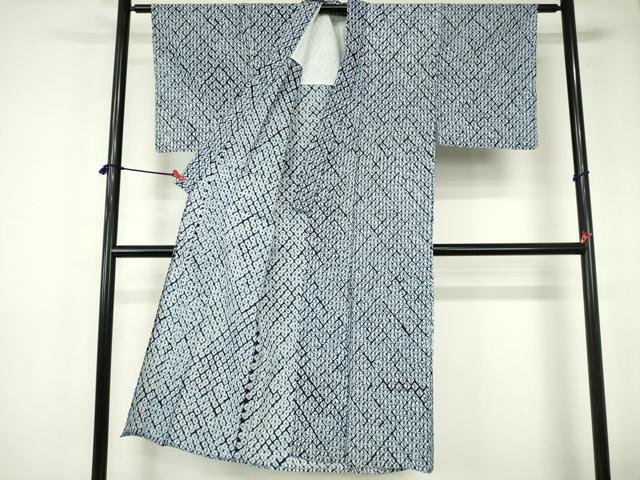 平和屋着物∴夏物　男性　浴衣　有松鳴海絞り　蜘蛛絞り　綿　逸品　DABI3401cd