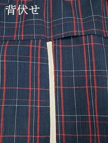 平和屋着物∴夏物　阿波しじら織　浴衣　格子　綿　逸品　DABI3422cd