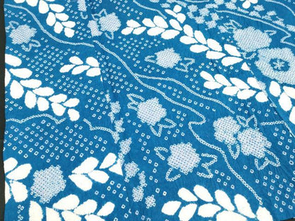 平和屋着物∴夏物　浴衣　有松鳴海絞り　藤花房　綿　逸品　DABI3428cd