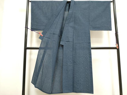 平和屋着物∴夏物　男性　浴衣　横段文　綿　逸品　未使用　DABI3433cd