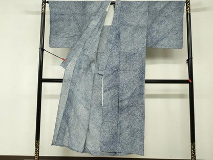 平和屋着物∴夏物　男性　浴衣　有松鳴海絞り　三浦絞り　綿　逸品　DABI3466cd