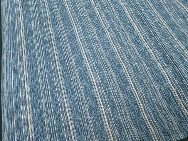 平和屋着物∴夏物　阿波しじら織　浴衣　間道　綿　逸品　DABI3497cd