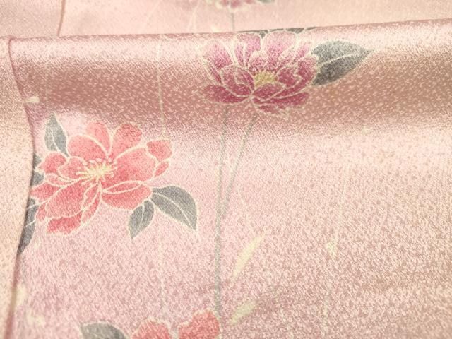 平和屋着物■上質な小紋　草花文　暈し染め　正絹　逸品　DABI3530ya