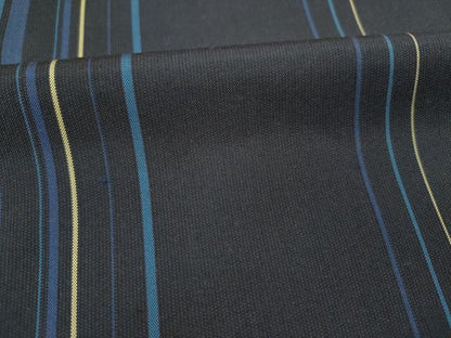 平和屋着物■本場縞大島紬　間道　正絹　逸品　DABI3540ya