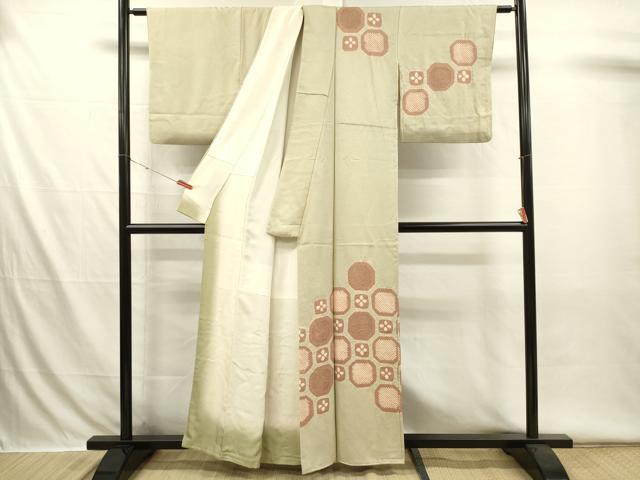 平和屋着物■中国三大刺繍　スワトウ刺繍　汕頭刺繍　訪問着　絞り　蜀江花文　正絹　逸品　DABI3543ya