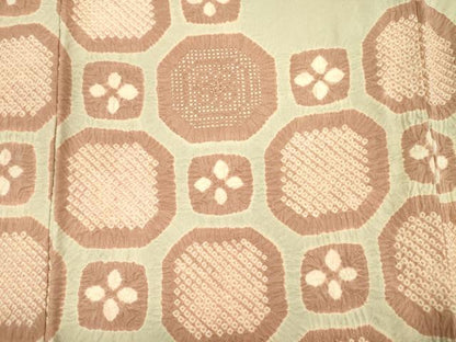 平和屋着物■中国三大刺繍　スワトウ刺繍　汕頭刺繍　訪問着　絞り　蜀江花文　正絹　逸品　DABI3543ya